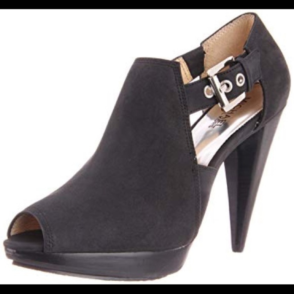 Michael-Kors Greenwich Peep toe Booties